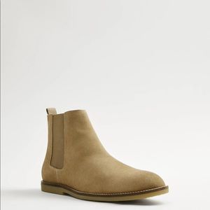 Men Zara Casual Beige Leather Ankle Chelsea Boots